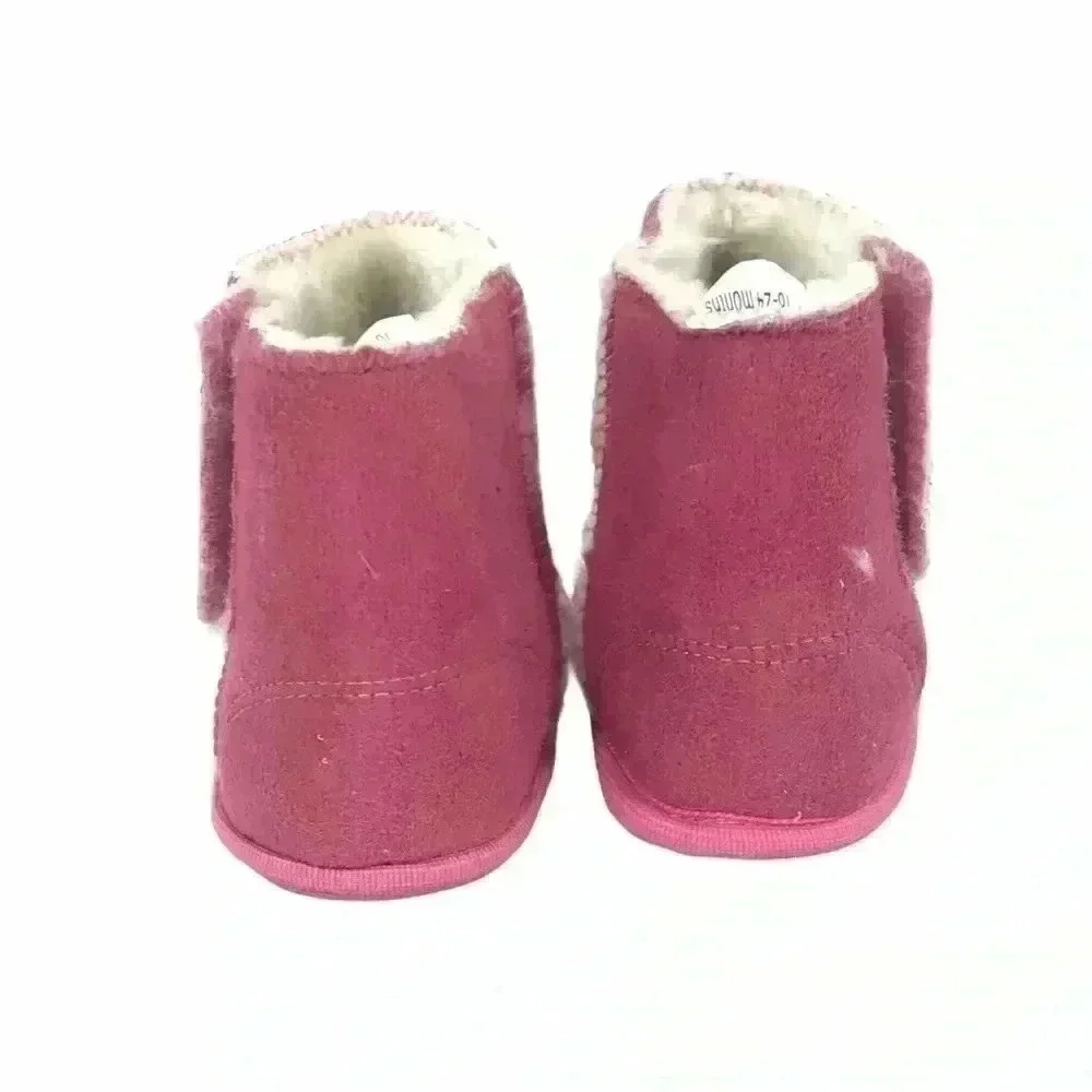 Rileyroos Caters Baby Booties 18–24M Hot Pink Suede Walker Shoes NWT Flexible
